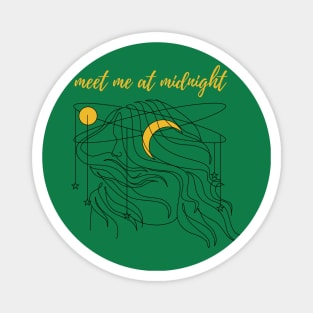 meet me at midnight - gold Magnet